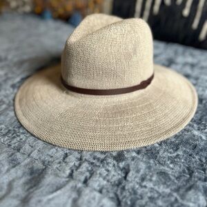 Anthropologie Wyeth Winona Hat, Natural color, packable, OS